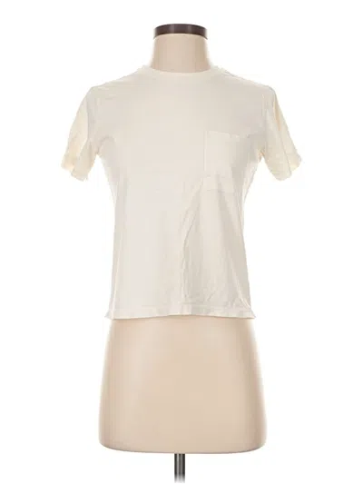 Pre-owned Theory Short Sleeve T-shirt In Ivory