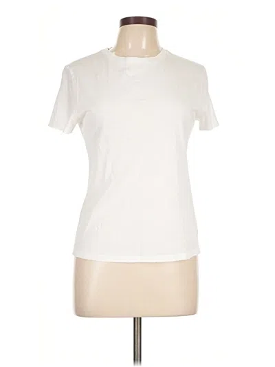 Pre-owned Theory Short Sleeve T-shirt In Ivory