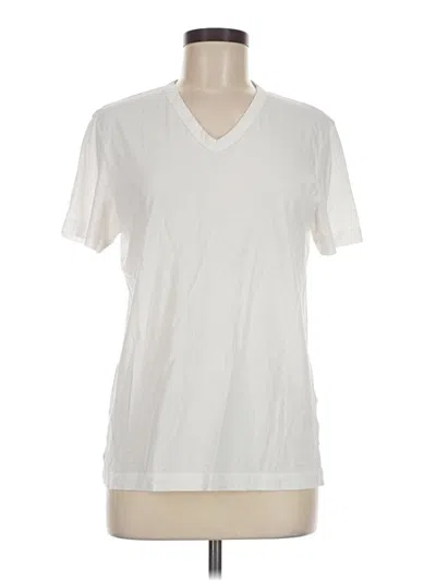 Pre-owned Theory Short Sleeve T-shirt In Ivory