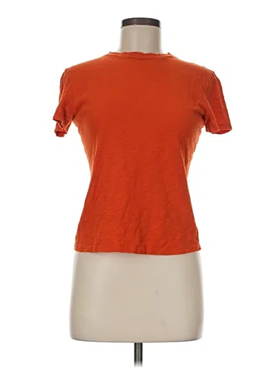Pre-owned Theory Short Sleeve T-shirt In Orange