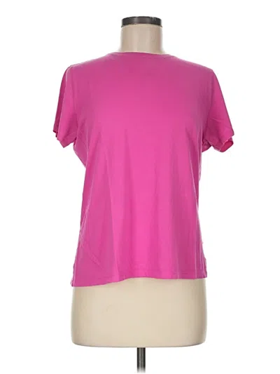 Pre-owned Theory Short Sleeve T-shirt In Pink