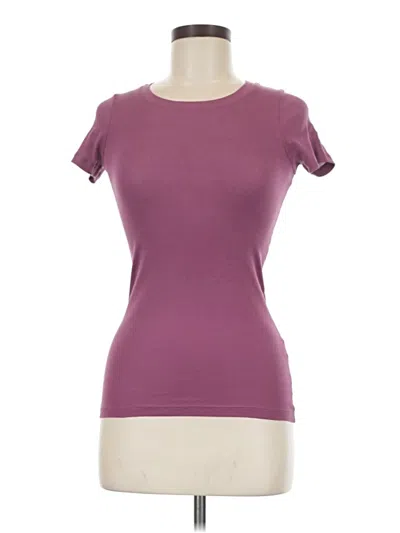Pre-owned Theory Short Sleeve T-shirt In Purple