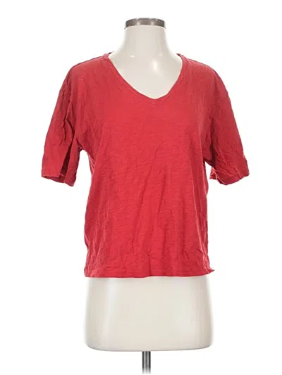 Pre-owned Theory Short Sleeve T-shirt In Red