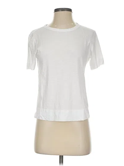 Pre-owned Theory Short Sleeve T-shirt In White