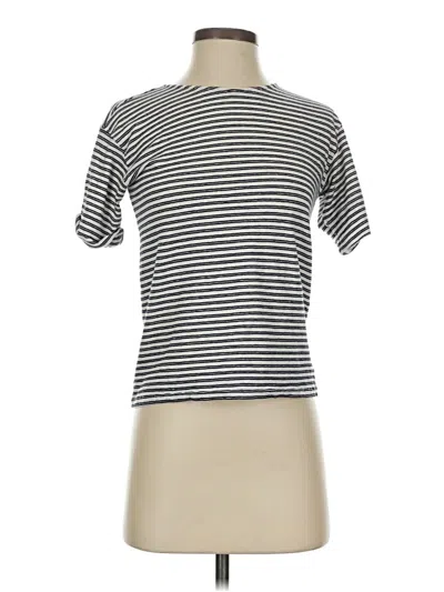 Pre-owned Theory Short Sleeve Turtleneck In Gray