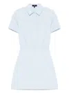 Theory Womens Collar Midi Shirtdress In Blau