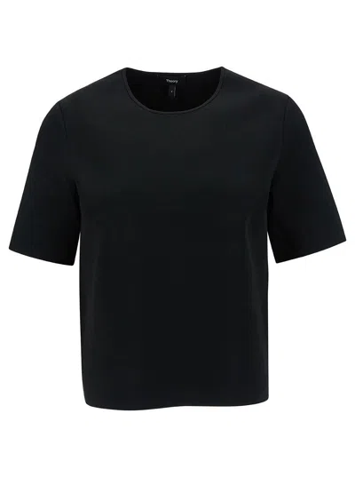 Theory Short-sleeve Jersey T-shirt In Black