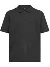 Theory Buttoned Short-sleeved Polo Shirt In Grey