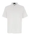Theory White Polo Shirt With Button Closure In White