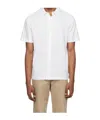 Theory Cairn Short-sleeve Shirt In Cotton In White