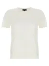 Theory Lightweight Crew Neck Ribbed Hem Top