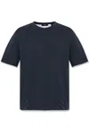 Theory Contrasting-trim T-shirt In Black