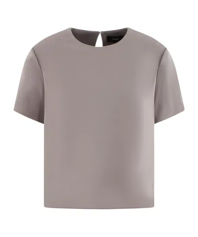 Theory Short-sleeved T-shirt In Gray