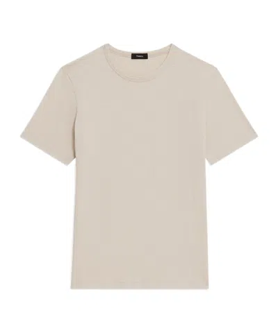 Theory Short-sleeved T-shirt In Nude
