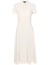 Theory Midi Shirt Dress In Good Linen In Neutrals