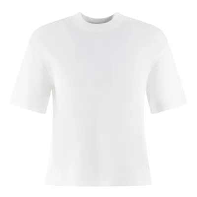 Theory Short-sleeved Crewneck T-shirt In White