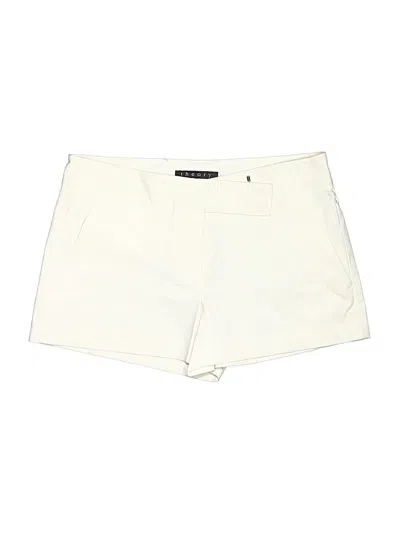 Pre-owned Theory Shorts In Ivory