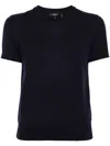 Theory Regal Wool Sweater T-shirt In Blue
