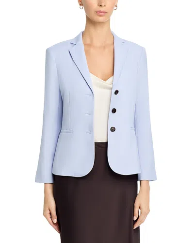 Theory Shrkn Three Button Jacket In Blue