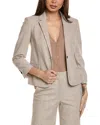 Theory Shrunken Blazer In Beige