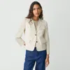 Theory Shrunken Blazer In Good Linen In Straw