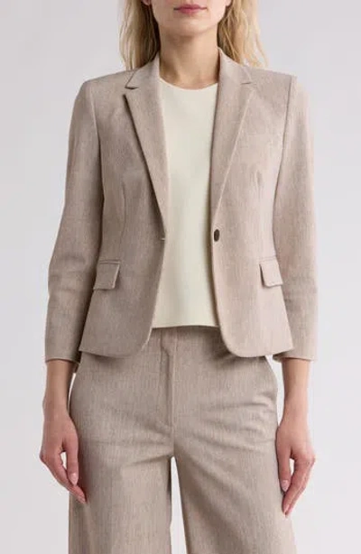 Theory Shrunken Blazer In Neutral