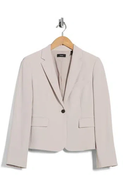 Theory Shrunken Blazer In Neutral