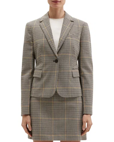 Theory Shrunken Blazer O.dale Wool-blend Blazer In Gray