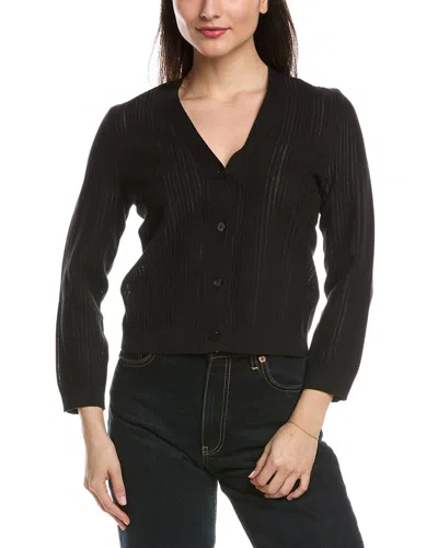 Theory Shrunken Cardigan In Black