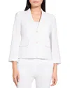 Theory Shrunken Linen Blend Jacket In White