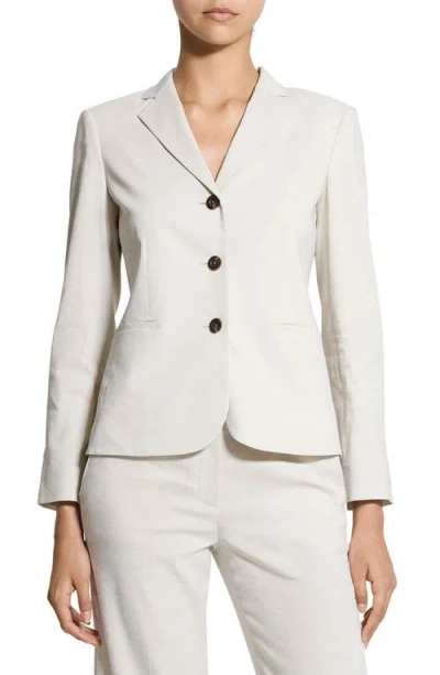 THEORY THEORY SHRUNKEN LINEN BLEND JACKET