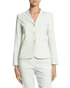 Theory Shrunken Three Button Blazer In Green