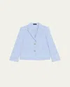 Theory Shrunken Patch Pocket Jacket In Skylight