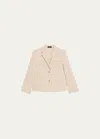 Theory Shrunken Patch Pocket Jacket In Straw