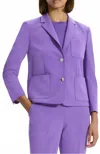 Theory Shrunken Single Breasted Blazer In Bright Peony In Purple