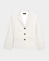 Theory Shrunken Single-breasted Blazer In White