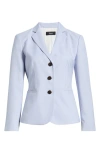 Theory Shrunken Three-button Jacket In Blue