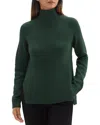 Theory Side Rib Wool Tank In Green