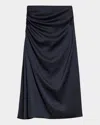 Theory Side Ruched Skirt