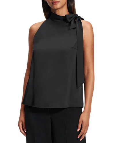 Theory Side Tie Halter Top