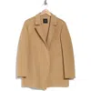 Theory Sileena Chevron Wool Coat In Palomino