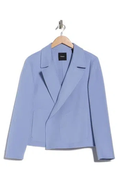 Theory Sileena New Divide Blazer In Blue
