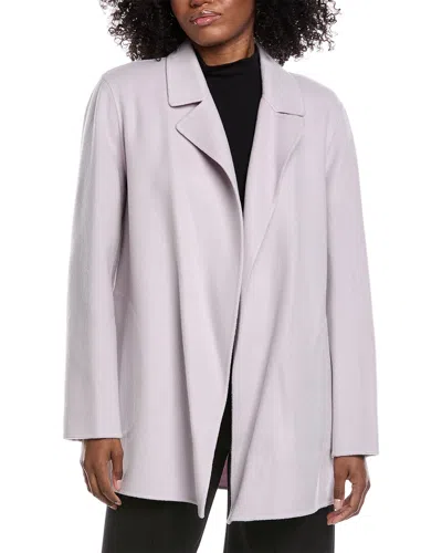Theory Sileena New Divide Coat In Gray