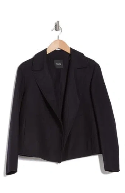 Theory Sileena Open Front Jacket In New Navy