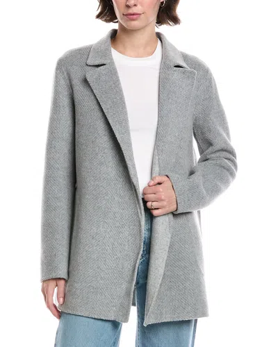 Theory Sileena Wool Coat In Gray