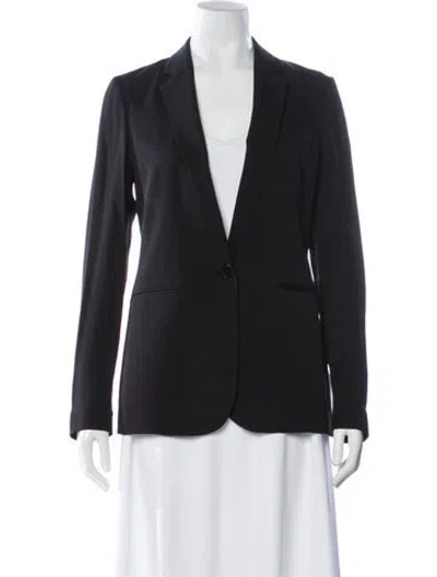 Pre-owned Theory Silk Blazer In Blue