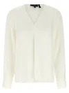 Theory Silk Blouse Shirt And Blouse White