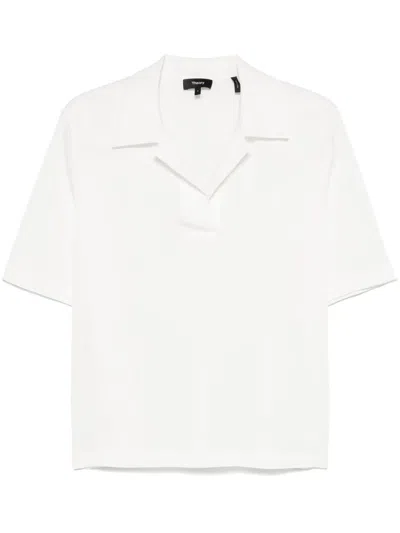 Theory Silk Blouse In White