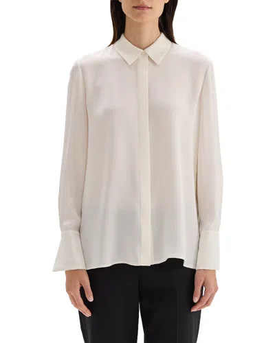 Theory Silk Blouse In White