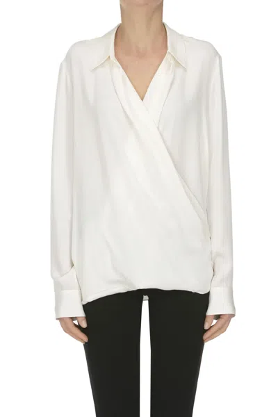 Theory Silk Blouse In White